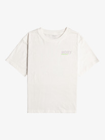 6 Gone To California - Oversized T-shirt voor Meisjes 10-16 White ERGZT03958 Roxy
