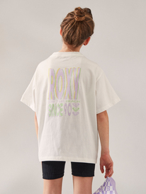 2 Gone To California - Oversized T-shirt voor Meisjes 10-16 White ERGZT03958 Roxy