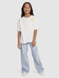 6 Gone To California A - T-Shirt for Girls (10-16 years) White ERGZT04000 Roxy