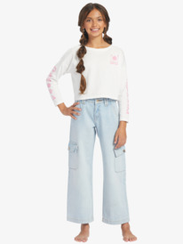 10 All You Never Say - T-shirt manches longues pour Fille (10-16 ans) Blanc ERGZT04006 Roxy