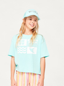 4 Girls 4-16 Sun For All Seasons T-Shirt Blue ERGZT04022 Roxy