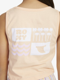4 Girls 4-16 Happier Than Ever Sleeveless Muscle T-Shirt Pink ERGZT04023 Roxy
