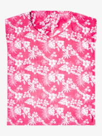 roxy, Stay Magical Printed Poncho Changing Towel, SHOCKING PINK HELLO ALOHA (mjy6) Stay Magical Printed - Poncho Changing Towel for Women ERJAA04161