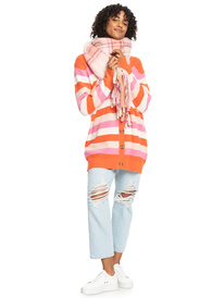 1 Cute Blush - Plaid Scarf for Women Orange ERJAA04200 Roxy