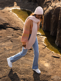 2 Rosy Sunset - Écharpe en tricot pour Femme Orange ERJAA04201 Roxy