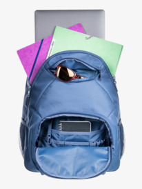 2 Shadow Swell Logo 24L Backpack Blue ERJBP04562 Roxy