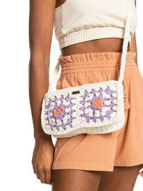 8 Fresh Iris - Small Crossbody Bag Beige ERJBP04605 Roxy