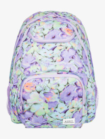 0 Womens Shadow Swell Printed 24L Medium Backpack Purple ERJBP04662 Roxy