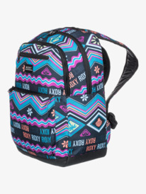 1 Here You Are Printed 24L - Mittelgroßer Rucksack für Frauen Schwarz ERJBP04665 Roxy