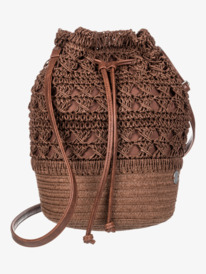 6 Womens Sunset Music Bucket Bag Brown ERJBP04757 Roxy