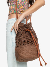 4 Womens Sunset Music Bucket Bag Brown ERJBP04757 Roxy