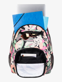 3 Womens Shadow Swell Printed 24L Medium Backpack Black ERJBP04760 Roxy
