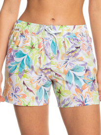 roxy, Roxy Sea Printed 5" Boardshorts, SNOW WHITE PUALANI COMBO (wbb8) ROXY SEA PRINTED BSH 5 INCH ERJBS03231