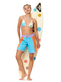 4 Colorblock 9" Boardshorts White ERJBS03234 Roxy
