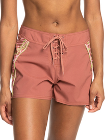 6 Womens Roxy Pro The 93 Win Board Shorts Pink ERJBS03258 Roxy