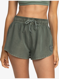 4 Womens No Bad Waves Swim Shorts Green ERJBS03270 Roxy