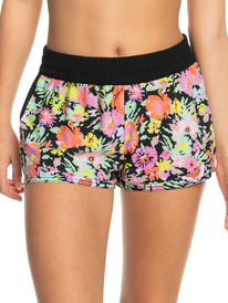 0 Womens ROXY Active Swim Shorts Black ERJBS03274 Roxy
