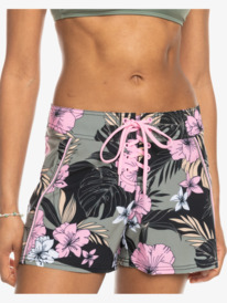 4 Womens ROXY Pro The 93 Win Board Shorts Black ERJBS03283 Roxy