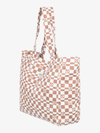roxy, Anti Bad Vibes Printed - Große Tragetasche, CORK FLOWER BOX (ckl5) Anti Bad Vibes Printed - Large Tote Bag ERJBT03326