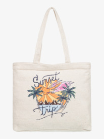 2 Womens Summer Flower Tote Bag Yellow ERJBT03360 Roxy