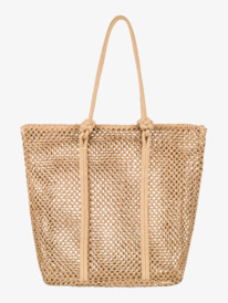 2 Womens Morning Sun Straw Beach Bag Yellow ERJBT03361 Roxy