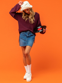 Kissing Romance - Denim Skirt for Women  ERJDK03023