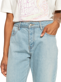 7 Electric Move Mid Cropped Straight Leg Jeans Blue ERJDP03280 Roxy
