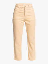 6 Womens Every Place Straight Fit Jeans Beige ERJDP03286 Roxy