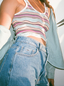 1 Surf On Cloud High - Jean ample pour Femme Bleu ERJDP03289 Roxy