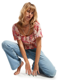 11 Final Wave High Flared Jeans Blue ERJDP03294 Roxy