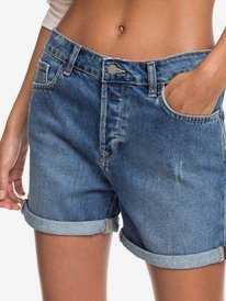 2 Green Turtle Cay - Short en denim pour Femme Bleu ERJDS03226 Roxy