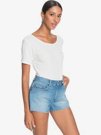 1 Kissing The Swell Denim Shorts Blue ERJDS03252 Roxy