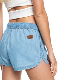 6 New Impossible Denim Shorts Blue ERJDS03279 Roxy