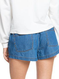 roxy, Go To The Beach - Denim Short voor Dames, MEDIUM BLUE (bmtw) Go To The Beach - Denim Shorts for Women ERJDS03286