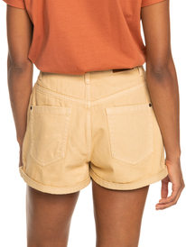 roxy, Womens Run On Love High Biege Waist Denim Mum Shorts, BEIGE (tgb0) Run On Love High Beige - High Waist Denim Mom Shorts for Women ERJDS03293