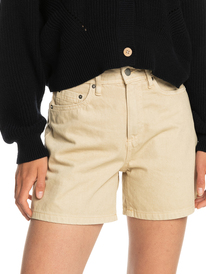 5 Morning Splendour Mid Beige 2022 - Denim Bermuda Shorts for Women Beige ERJDS03295 Roxy