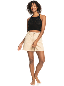 4 Morning Splendour - Denim-Shorts für Frauen Beige ERJDS03298 Roxy