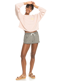 4 New Impossible Denim Shorts Grey ERJDS03299 Roxy