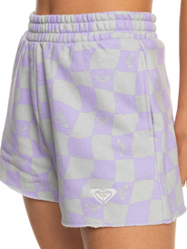 7 Kelia Fleece Shorts Purple ERJFB03363 Roxy