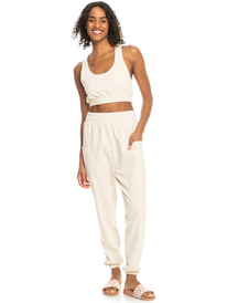 11 Next Set - Bas de survêtement  pour Femme Beige ERJFB03374 Roxy