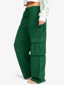 5 Kelia Baggy Tracksuit Bottoms Green ERJFB03404 Roxy
