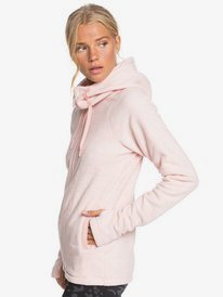 1 Electric Feeling - Polarfleece-Kapuzenpulli mit Reißverschluss für Frauen Rosa ERJFT04259 Roxy