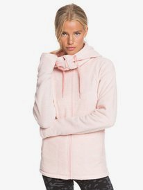 2 Electric Feeling - Polarfleece-Kapuzenpulli mit Reißverschluss für Frauen Rosa ERJFT04259 Roxy