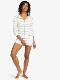 4 Perfect Wave - Kapuzenpulli mit Reißverschluss für Frauen Weiss ERJFT04340 Roxy