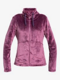6 Womens Tundra Full-Zip Fleece Jacket Purple ERJFT04407 Roxy