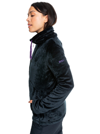 1 Womens Tundra Full-Zip Fleece Jacket Black ERJFT04407 Roxy