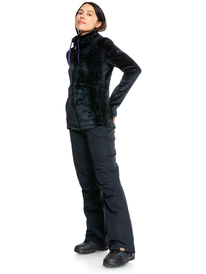 4 Womens Tundra Full-Zip Fleece Jacket Black ERJFT04407 Roxy