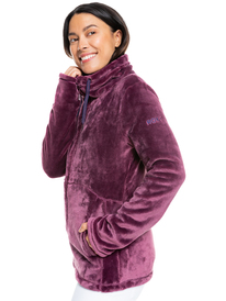 1 Womens Tundra Full-Zip Fleece Jacket Purple ERJFT04407 Roxy