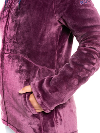 3 Womens Tundra Full-Zip Fleece Jacket Purple ERJFT04407 Roxy