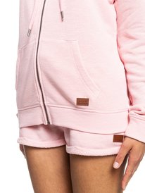 3 Perfect Wave - Sweat à capuche zippé pour Femme Rose ERJFT04421 Roxy